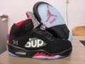 Air Jordan 5 Retro x Supreme 'Black'