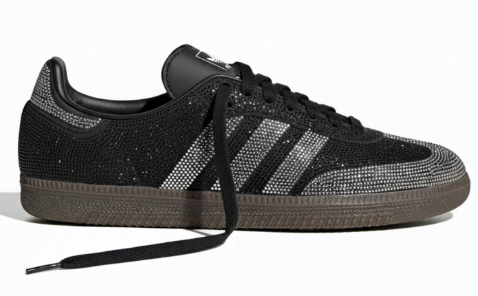 adidas Samba OG Rhinestone Black Silver Women's