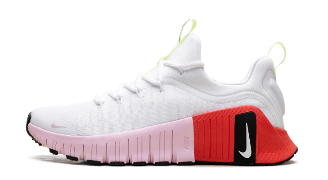 Nike Free Metcon 6 WMNS White Barely Volt Bright Crimson Pink Foam IB4526 100