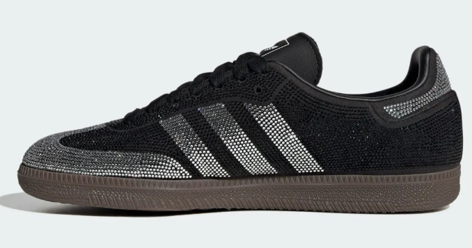adidas Samba OG Rhinestone Black Silver Women's